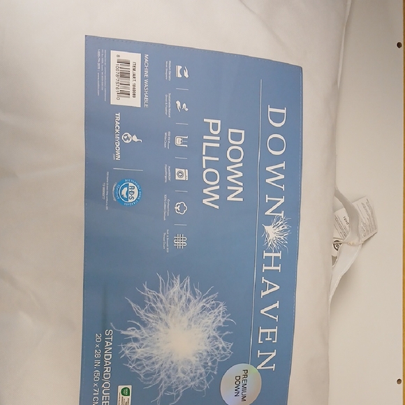 White Down Pillow - Picture 1 of 16
